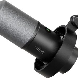 FIFINE XLR Studio Dynamic Podcast Microphone, RGB Gaming USB Microphone for PS4 PS5 Computer, for Podcast Studio Streaming Podcasting Recording