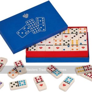 Dal – Domino Double Nine, Classic Game with Coloured Chips Suitable for Adults and Children.