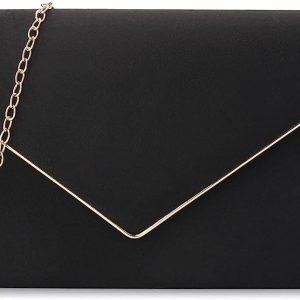 BBjinronjy Evening Bags for Women Handbags Wedding Party Cocktail Prom Crossbody Faux Suede Purse with Detachable Chain