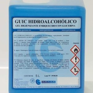Hydroalcoholic Hand Gel 5 Litres Blue with Glycerin