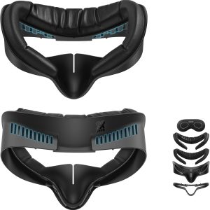 AMVR Facial Interface Face Pad Cover Compatible with Meta/Oculus Quest 3S Accessories (for Elite/Stock headstrap)