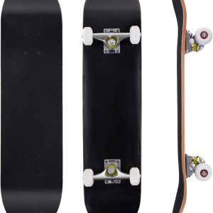 COSTWAY Skateboard Skateboards Longboards Skateboards for Children Maple Wood Board 79 x 20 cm with 4 PU Wheels
