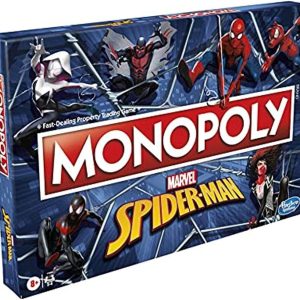 Monopoly: Spiderman Board Game – Play as an Arachnid Hero – Fun Game for Kids Ages 8