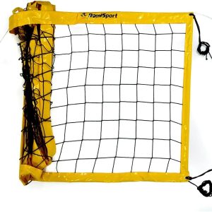 Professional Beach Volleyball Net 8.5m 9.5m Professional Beach Volleyball Net Red Blue Yellow Weather Resistant Outdoor Indoor
