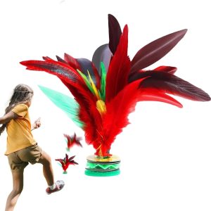 Kick Shuttlecock Chinese jianzi, jianzi Shuttlecock | Kick Shuttlecock Colorful Feather,Indoor Indoor Play Sports Equipment, School Park Yard Sports Toys Set