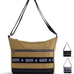 Coronel Tapioca – Women’s shoulder bag – Women’s bag – Shoulder bags – Casual shoulder bag large capacity with 2 external zips – Albertina shoulder bag