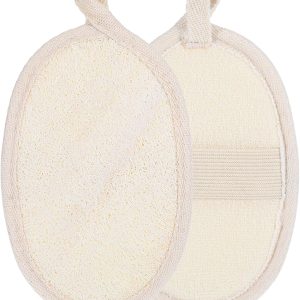 Mabor 2 Pack Natural Loofah Body Scrub Sponges for Women Men Shower Bath Exfoliation Skin Friendly Soft Easy Foaming Spa Sponges