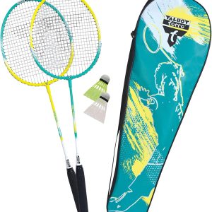 Talbot-Torro Premium Set of 2 Fighters, 2 Aluminium Rackets, Lightweight and Practical, 2 Flyers, in Quality Bag