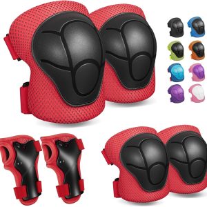 CKE Rodilleras para niños Coderas Protecciones para Niños Niñas 2-14 Años de Edad Niños Equipo de Protección Set para Patinaje Ciclismo Bicicleta