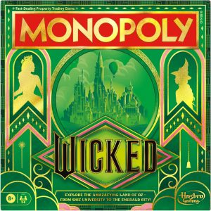 Monopoly Wicked Edition Movie Inspired Board Game | Ages 8+ | 2-6 Players | 30 Minutes | Family Games for Kids, Teens & Adults
