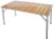 Castelmerlino Outdoor camping table double larch 140x70cm